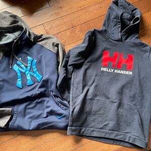 Navy hoodies